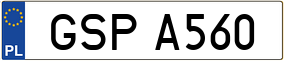 Trailer License Plate
